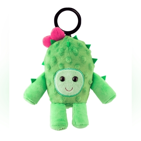 Scentsy Prickly The Cactus Buddy Clip Pear Agave Green Pink Backpack Travel - Picture 1 of 2